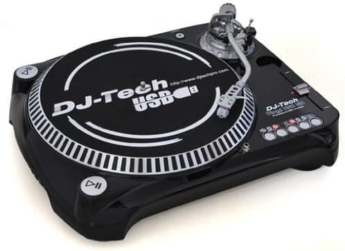 DJ-Tech SL1300MK6USB-BK Direct Drive USB Turntable with 50% Pitch (Black)
