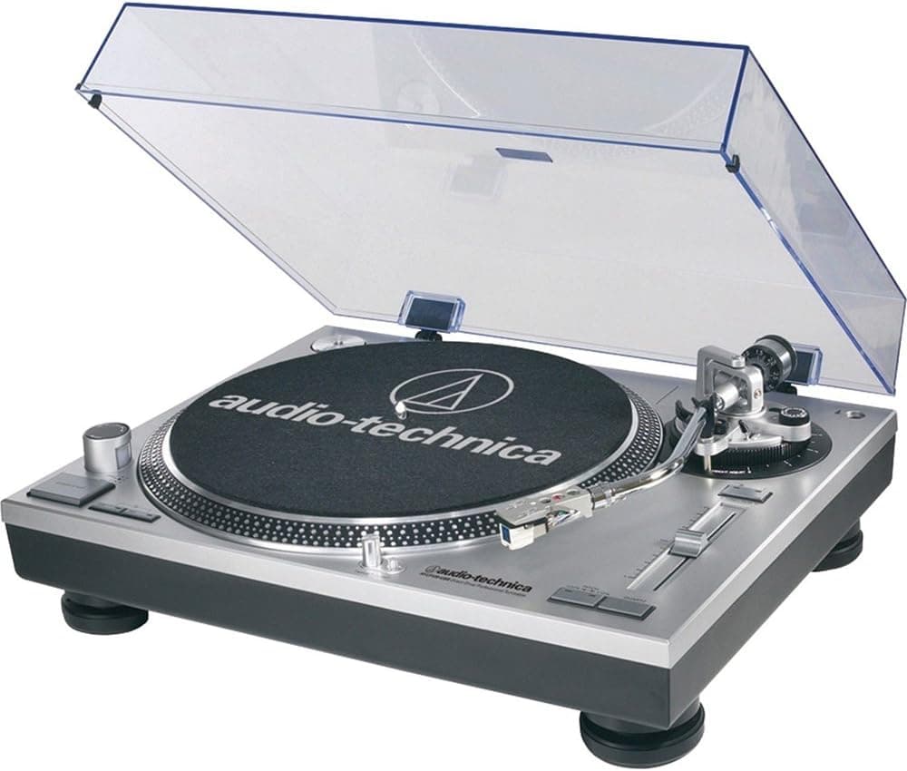 Audio-Technica AT-LP120-USB Direct-Drive Professional Turntable (USB & Analog), Silver