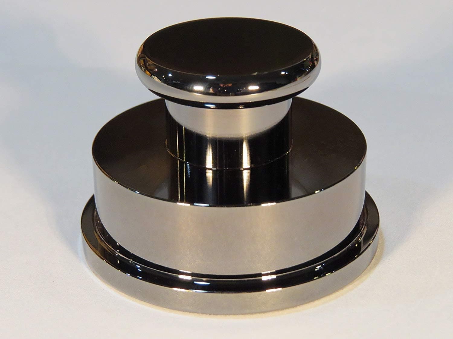 Solid Brass Chrome Finish Turntable Record Player Stabilizer Clamp Audiophile Grade