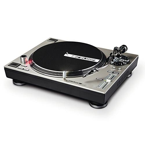 Reloop AMS-RP-7000-SLV Quartz Driven DJ Turntable with Upper-Torque Direct Drive, Silver (RP-7000-SLV)