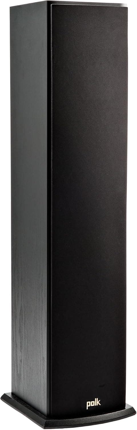 Polk Audio T50 Floor Standing Tower Speaker (Single, Black)