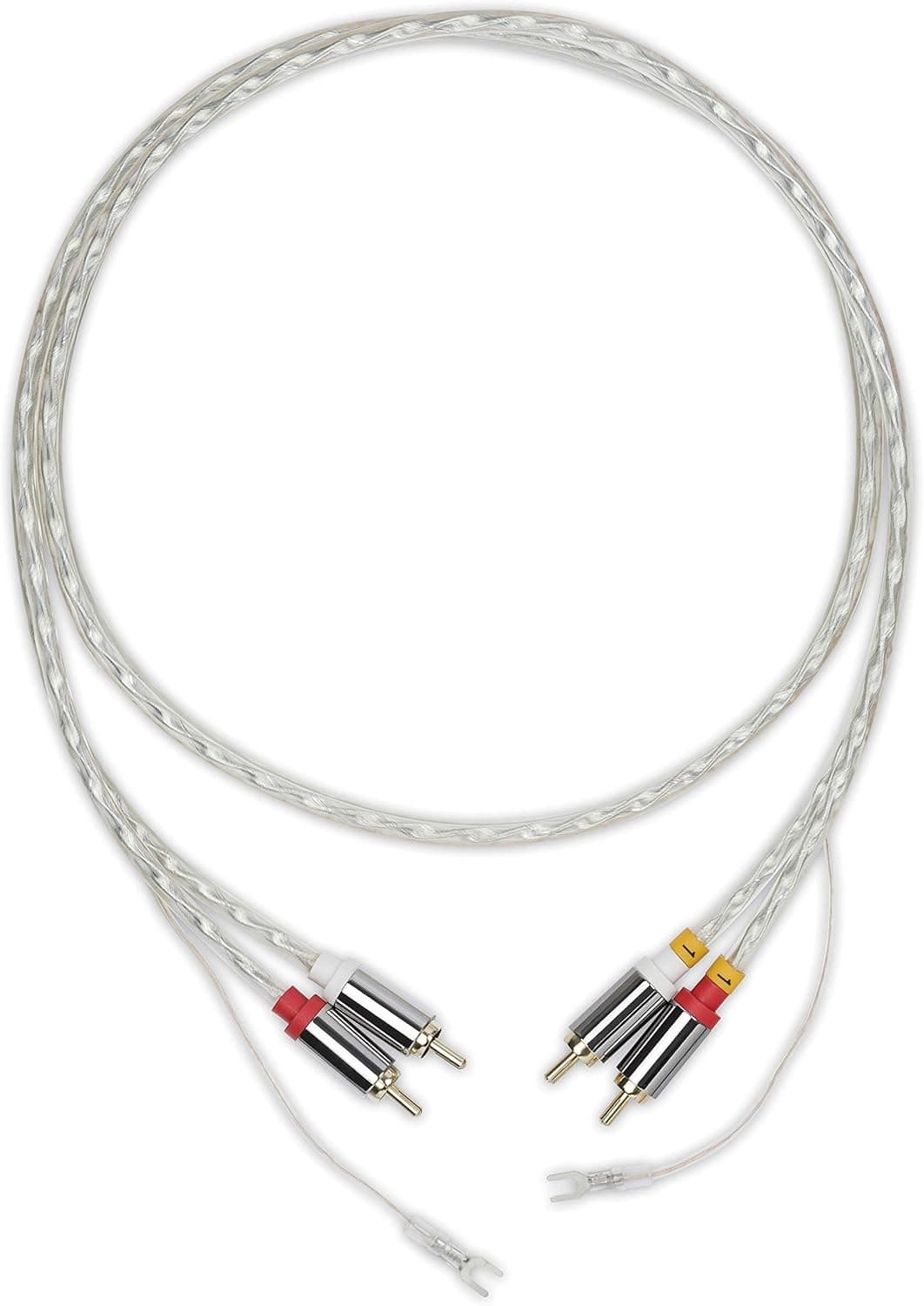 Pro-Ject Connect it RCA E Semi-Balanced Phono Interconnect Cable with Earth Leads 123cm