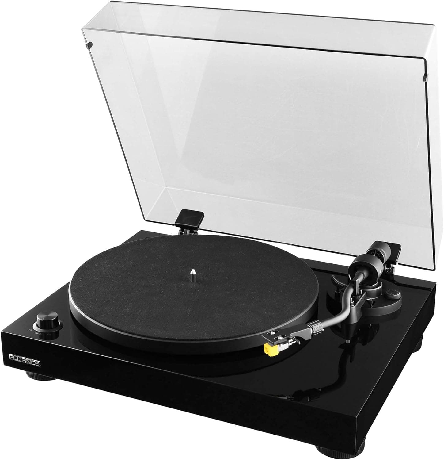 Fluance RT80 Classic High Fidelity Vinyl Turntable with AT91 Cartridge, Belt Drive, Built-in Preamp - Piano Black