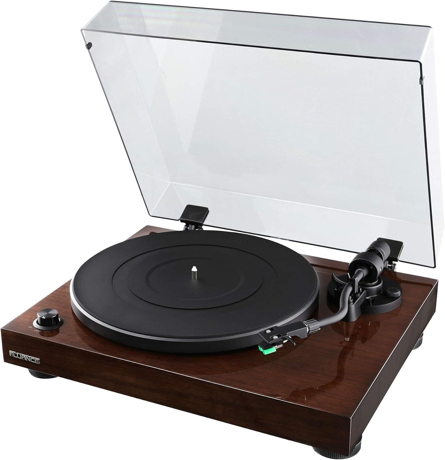 Fluance RT81 Elite High Fidelity Turntable with AT95E Cartridge, Belt Drive, MDF Plinth - Walnut