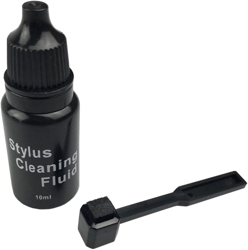 Record-Happy Turntable Stylus Cleaning Brush Kit Carbon Fiber Brush and 10ml Solution
