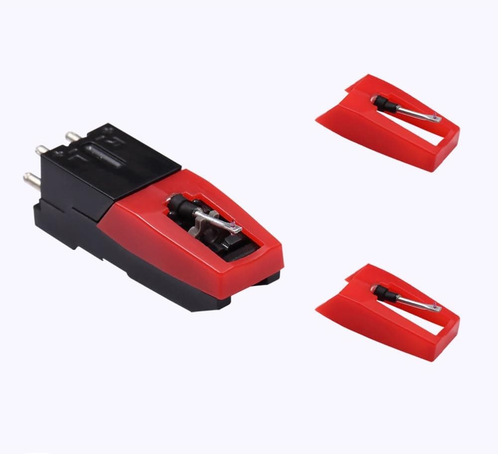 Turntable Record Player Cartridge Replacement with 3pcs Ceramic Needle Stylus