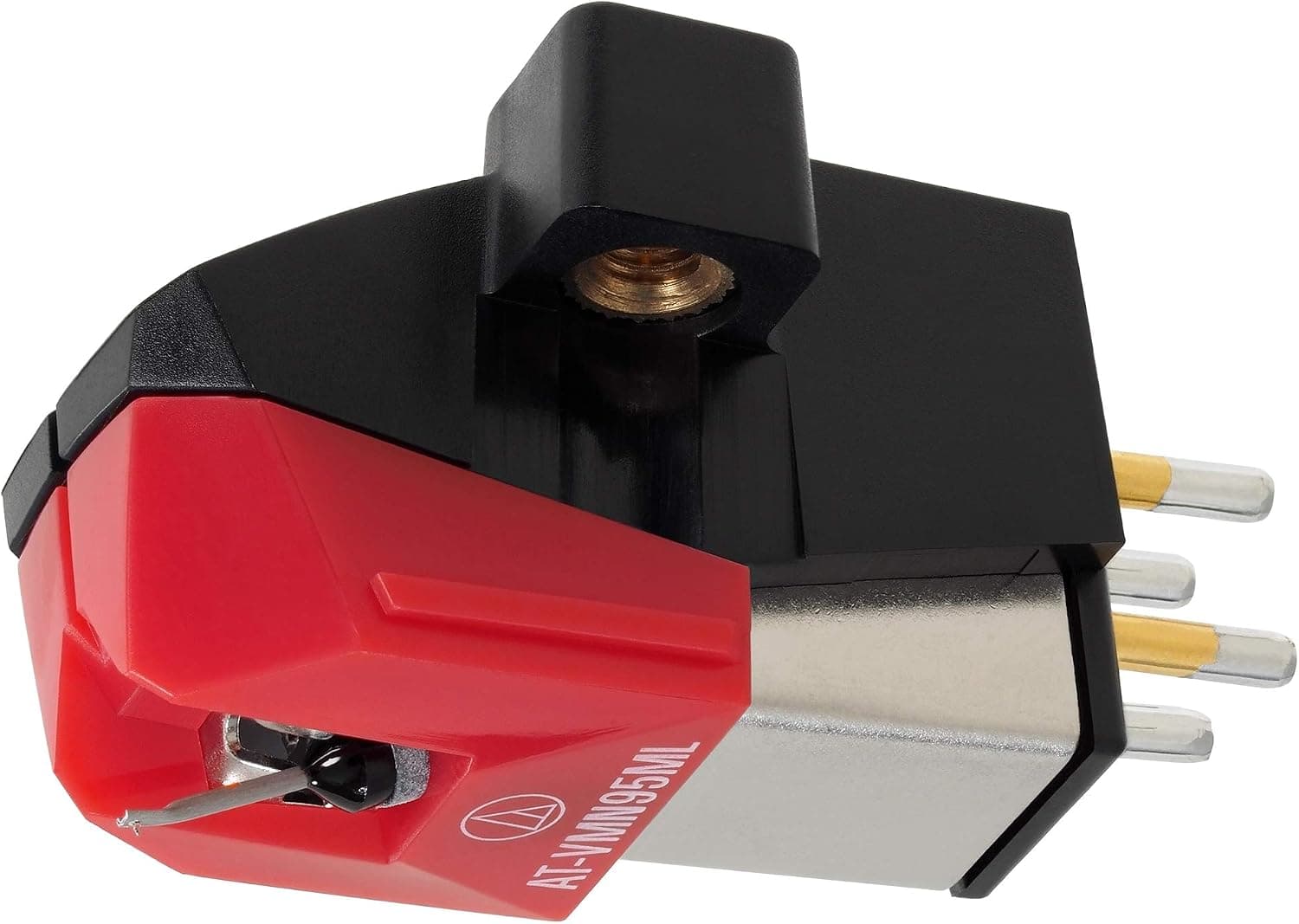 Audio-Technica AT-VM95ML Dual Moving Magnet Turntable Cartridge (Red)