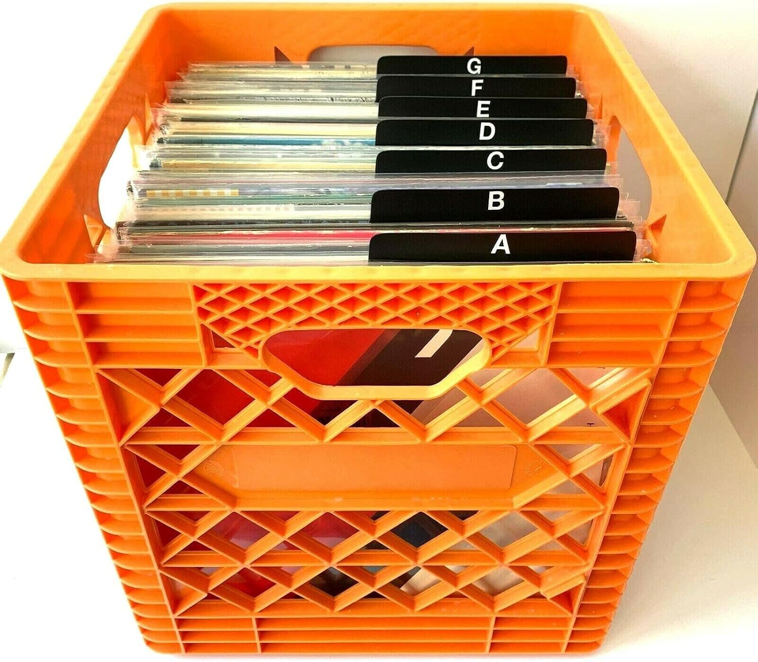 DIY Kit A to Z Black LP Vinyl Record Dividers 12-inch Tabbed Professional Shop
