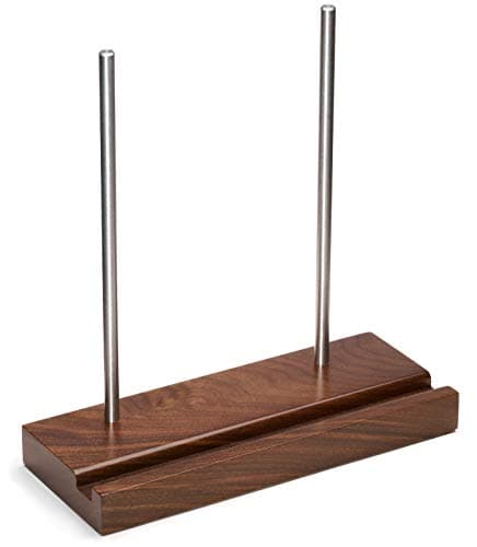Optage Audio Now Playing Vinyl Record Stand, Solid Walnut Display Holder