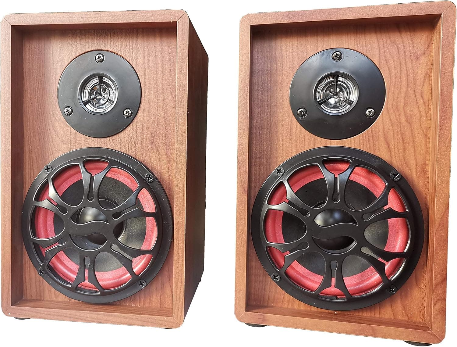 Passive Bookshelf Speakers Pair 5-Inch Woofer & 3-Inch Tweeter