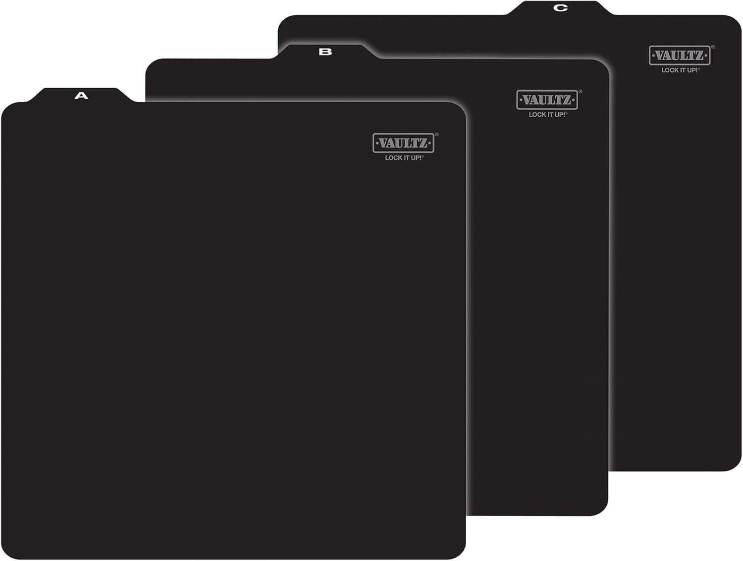 Vaultz Vinyl Record Storage Dividers A-Z 26 Record Holder Organizer Guides Black