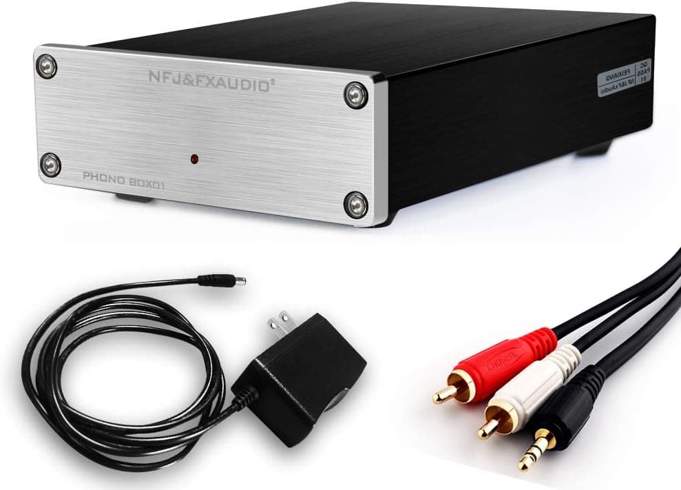 FX Audio MM Phono Preamp Turntable Preamplifier (with Power Supply)