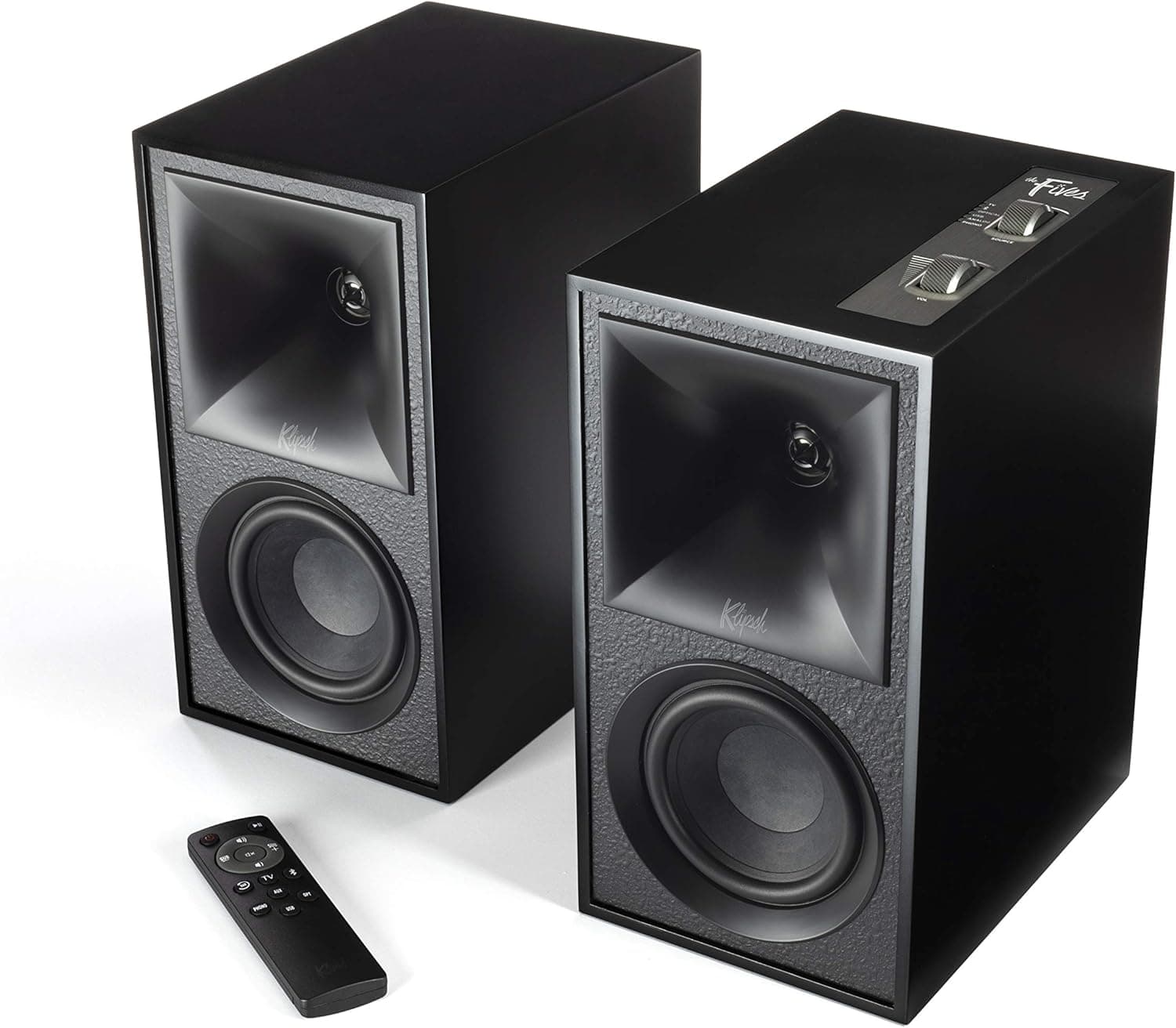 Klipsch The Fives Powered Bookshelf Speakers (Matte Black)