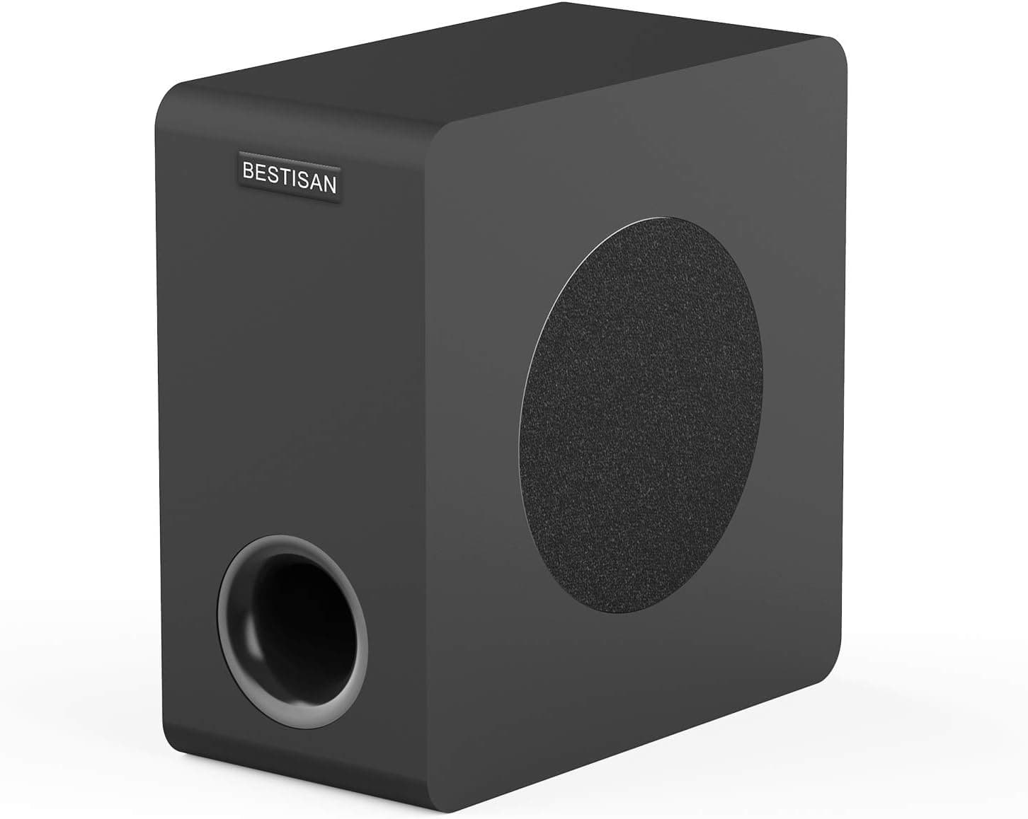 BESTISAN Powered Subwoofer 6.5" Side Firing Home Audio Sub