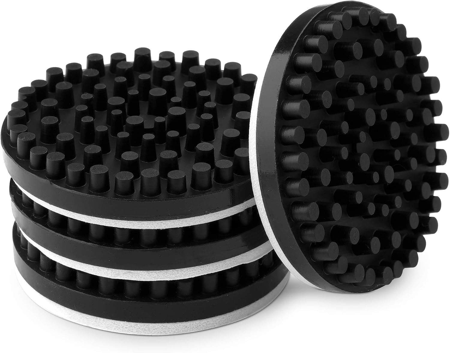 kwmobile Turntable Speaker Isolation Pads, Pack of 4 Silicone Self-Adhesive Feet