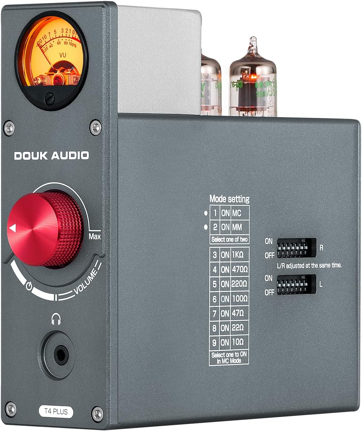 Douk Audio T4 Plus Tube Phono Preamp MM/MC with VU Meter