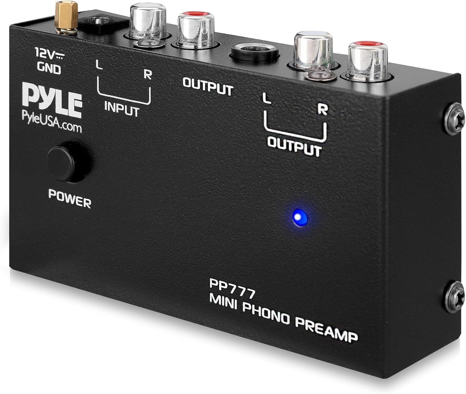 Pyle PP777 Mini Phono Turntable Preamp (12V DC)