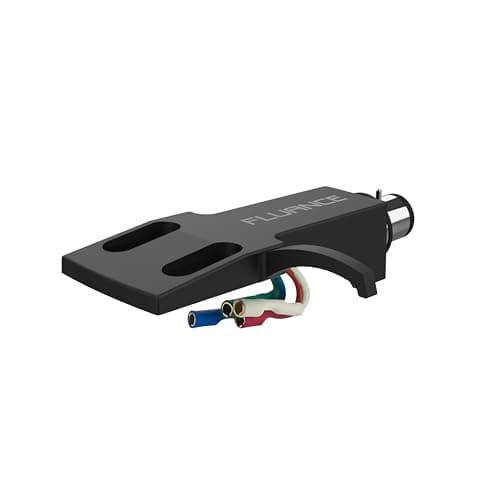 Fluance Reference Turntable Headshell with H-4 Bayonet Mount and Slots for 1/2 inch Cartridge Mounting (HS82L)