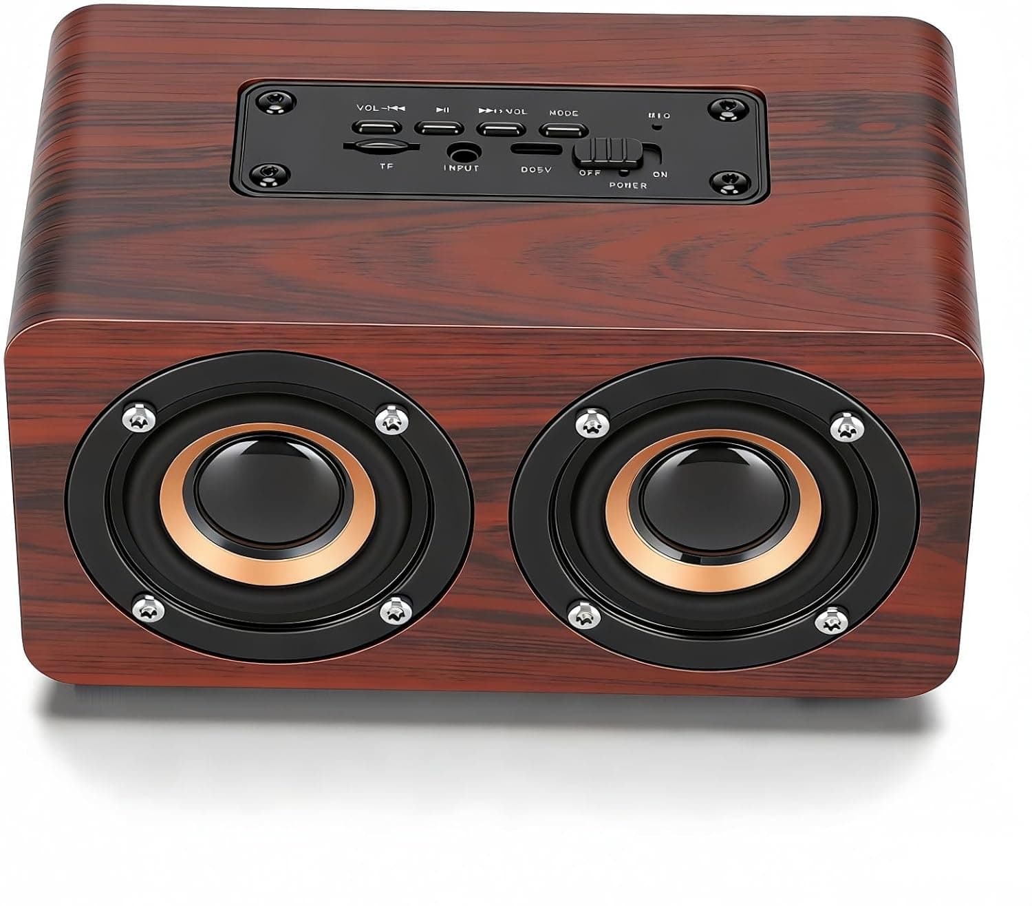 Wooden Retro Bluetooth Speaker Vintage Decor Old Fashion Stereo Speaker Brown Wood