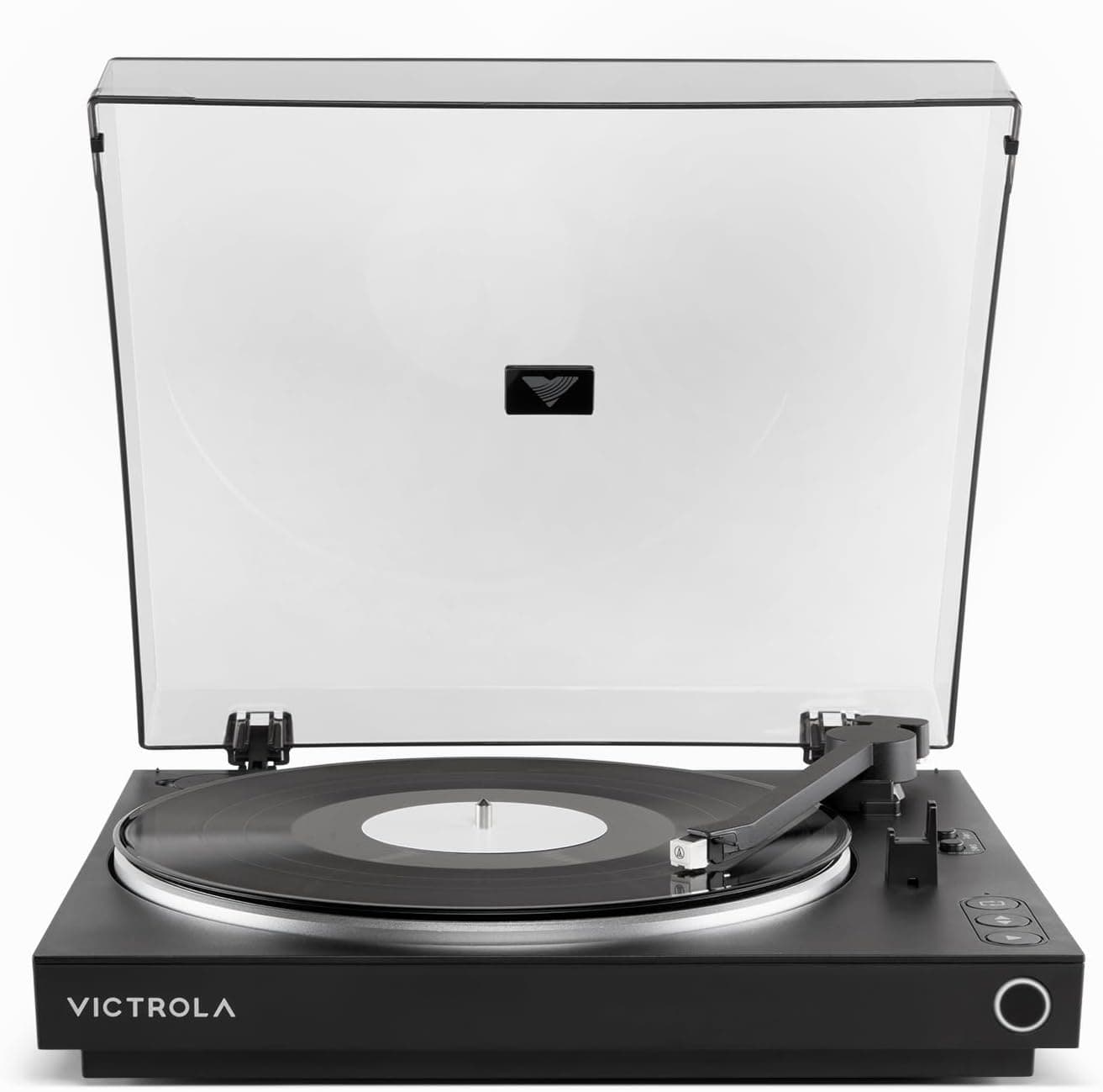 Victrola Automatic Wireless Bluetooth Turntable, Audio-Technica Cartridge, VINYLSTREAM Bluetooth Output, RCA Preamp, Black