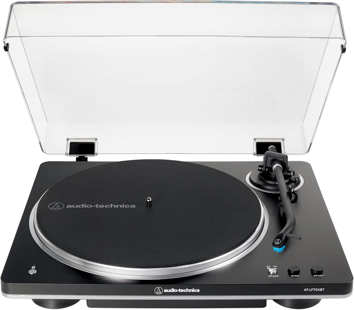 Audio-Technica AT-LP70XBT Wireless Bluetooth Turntable (Black/Silver)