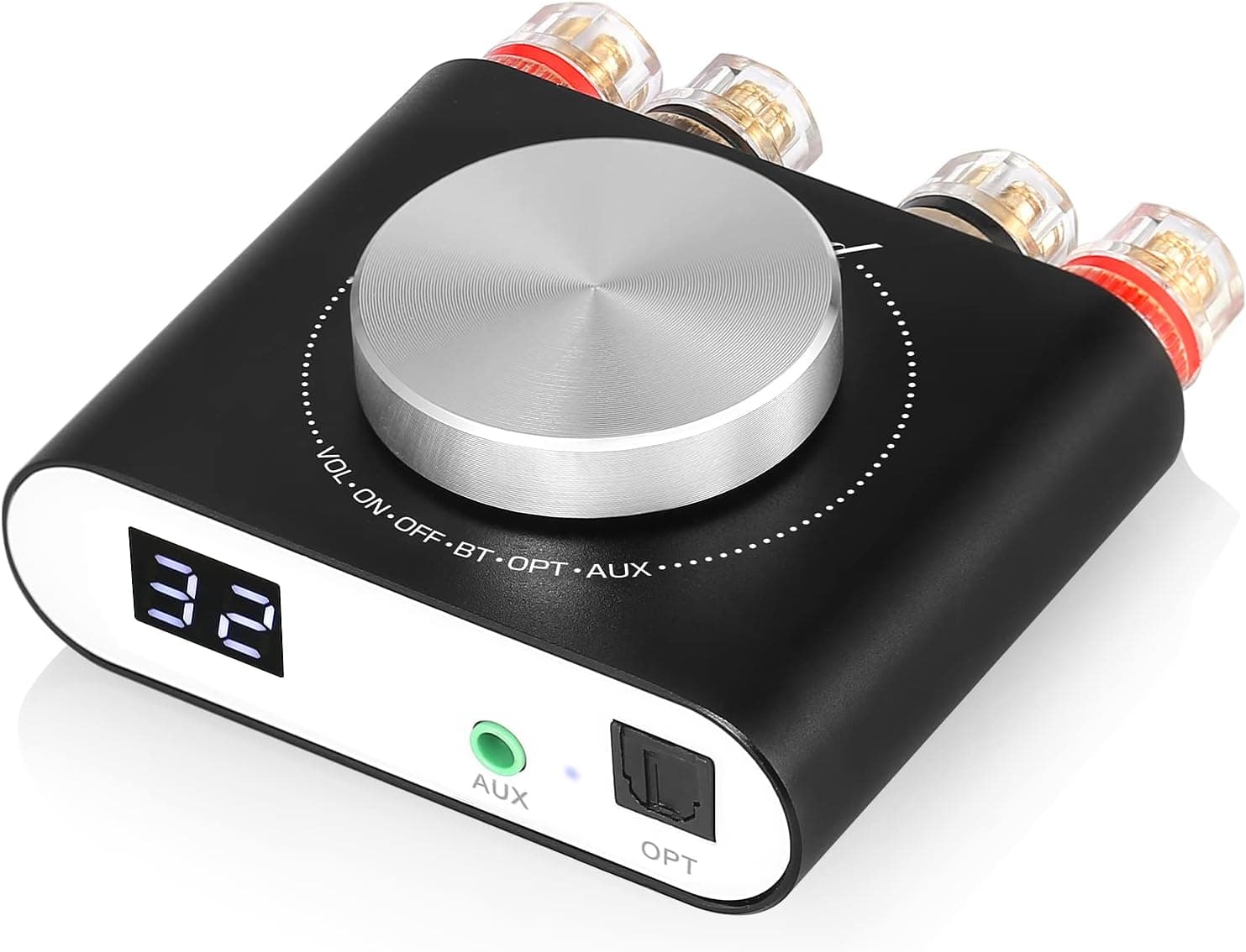 Nobsound Q10 2 Channel Bluetooth Amplifier 100W x2 Mini Amp with Optical Input