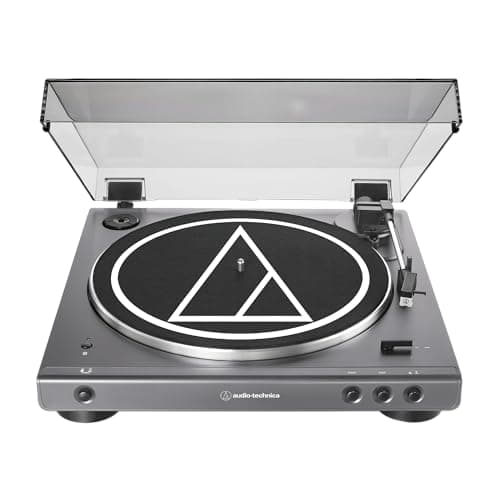 Audio-Technica AT-LPGO-BT Fully Automatic Wireless Belt-Drive Turntable (Gun-Metal/Black)