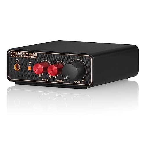 Douk Audio T14-EQ Phono Preamp: Mini MM/MC Turntable Preamp with RIAA EQ, Headphone Out, Tone Control, USB 5V Power - for Hi-Fi Vinyl Record Player Amplifier