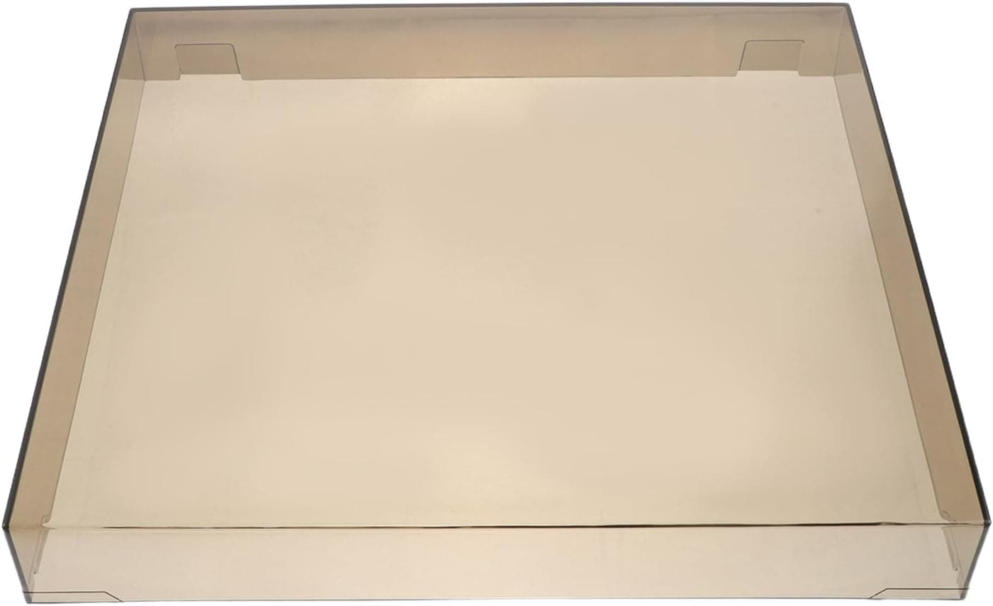 PERSELOSO Turntable Dust Cover for Vinyl Record Player 16x13x2.4 Clear Acrylic Lid