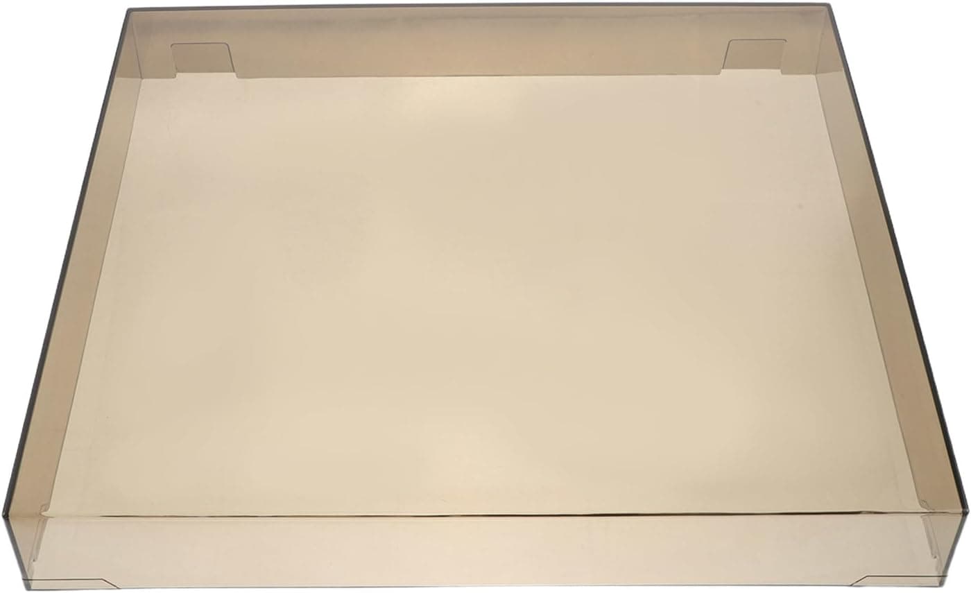 TOMETURE Transparent Turntable Protective Cover 16x13x2.4 Plastic Dust Cover