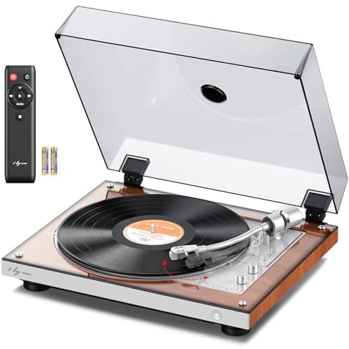 1 BY ONE Fully Automatic Belt-Drive Turntable, Wireless Vinyl Record Player